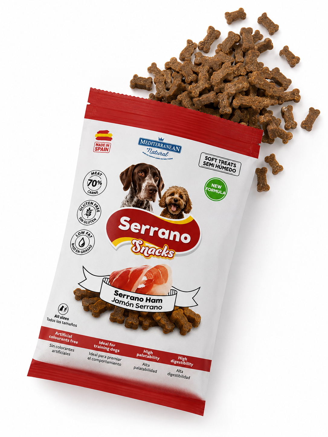 Friandises semi humides Jambon - Serrano