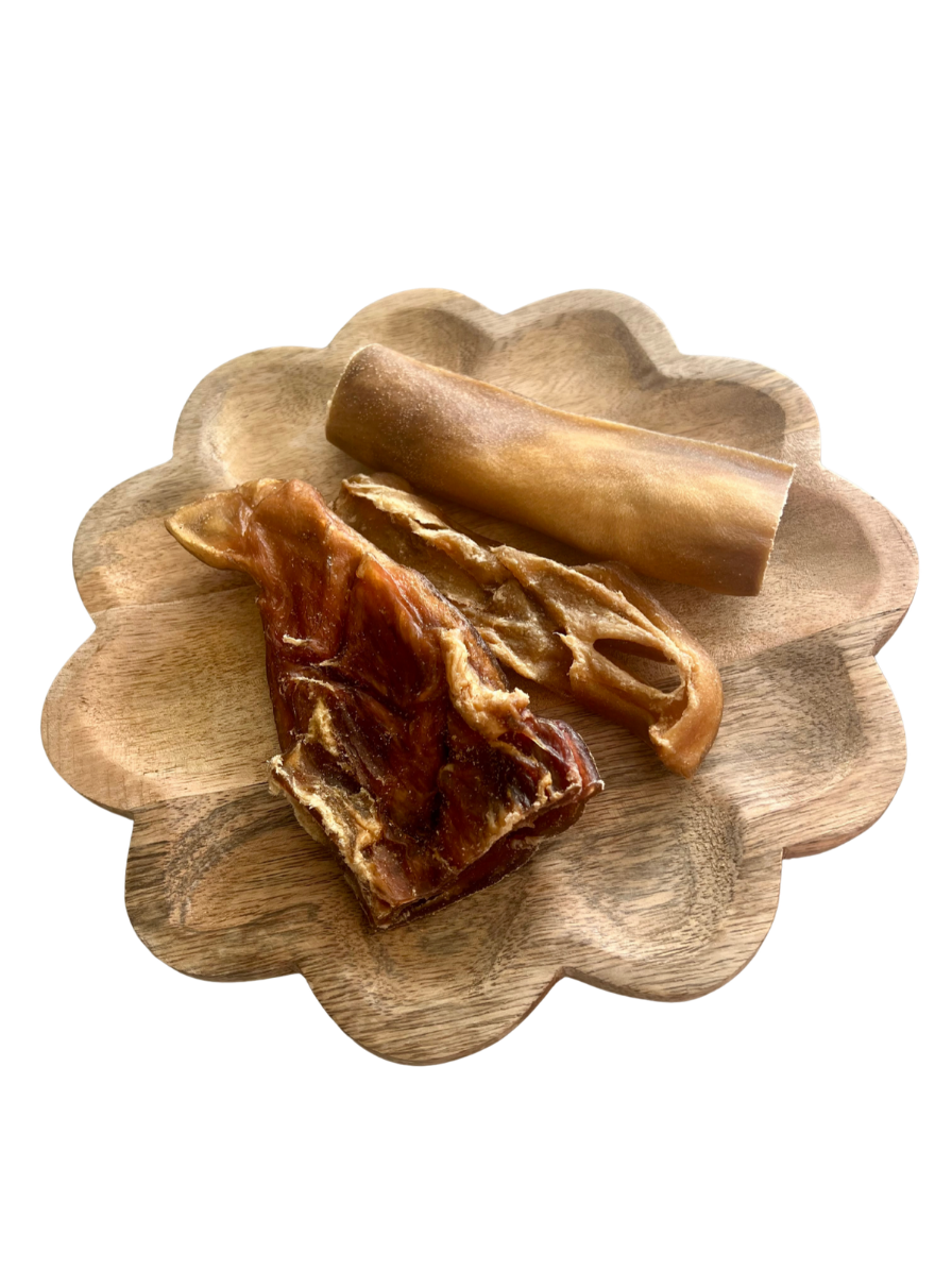 Peau de tête de boeuf extra dure - 15 cm